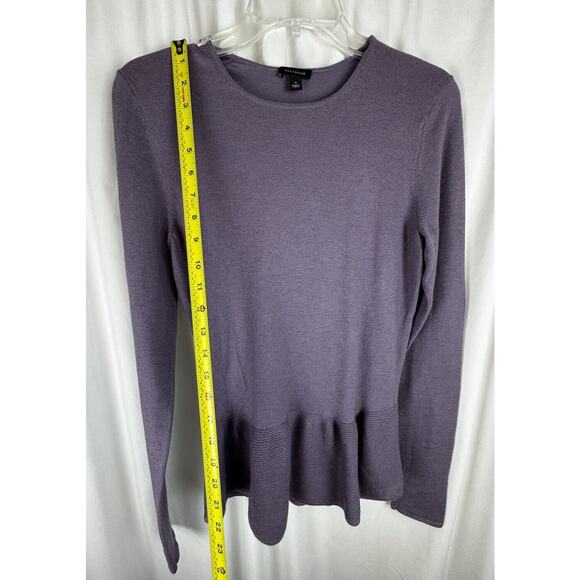 Ann Taylor Peplum Sweater, Lavender, Sz: S, 57-26 - Picture 5 of 16